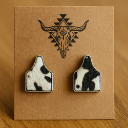 Náušnice vysačka - černé