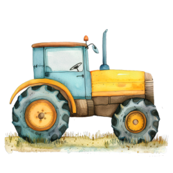 Traktor II.- samolepka